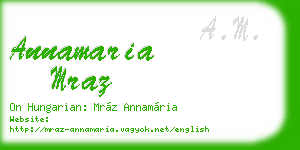 annamaria mraz business card